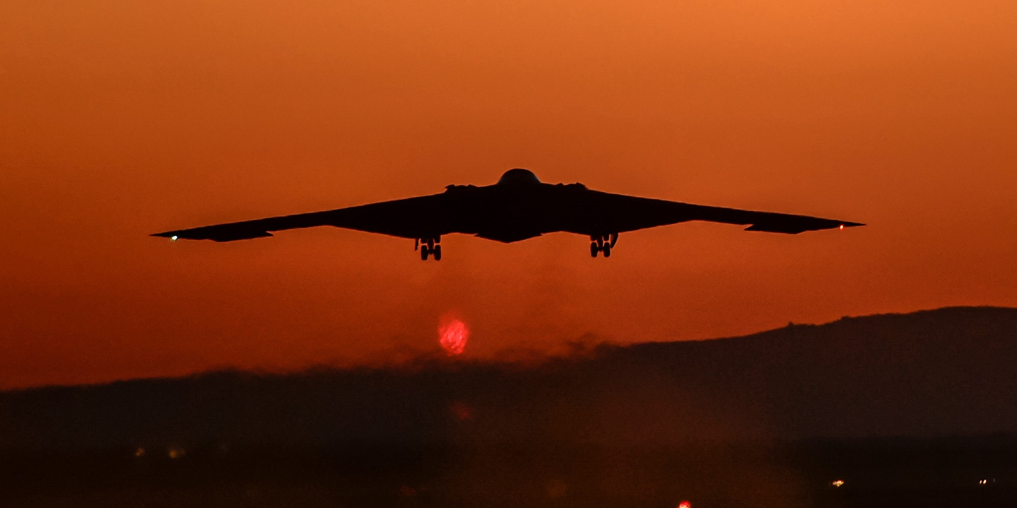 Satellite imagery of a facility at night